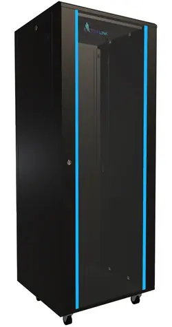 Extralink Rack 32U 600x600 černá / Stojanový rozvaděč / 19