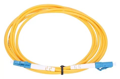 Extralink LC/UPC-LC/UPC žlutý / Patchcord / Jednomódový / Simplex / G652D / 0,5 m
