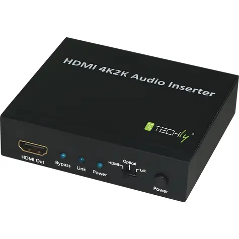 Techly IDATA-HDMI-AI4K černá / HDMI audio embedder / 4K / HDCP
