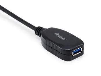 Equip Aktivní prodlužovací kabel USB-A černá / Kabel / USB 3.2 Gen 1 / 5 Gbit/s / 5 m