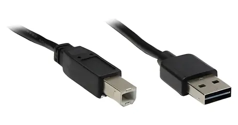 Good Connections USB 2.0 EASY A-B černá / Kabel / USB-A – USB-B / oboustranný konektor / 3 m