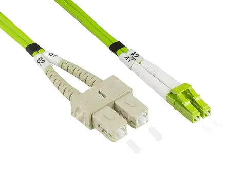 Good Connections LC/SC zelený 2 m / Optický patch kabel / OM5 / 50/125 µm / Multi-mode