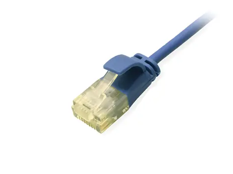 Equip SlimFlex modrá / Patch kabel / Cat6a U/UTP / 2 m / PoE+ / LSZH
