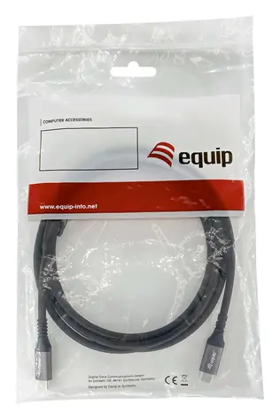 Equip USB-C - USB-C černá / Kabel / USB4 Gen 2x2 / 20 Gbit/s / PD 240W / 3 m