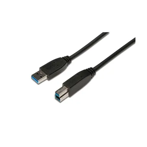 Digitus USB 3.0 kabel A-B černý / Kabel / USB 3.2 Gen 1 / 1,8 m
