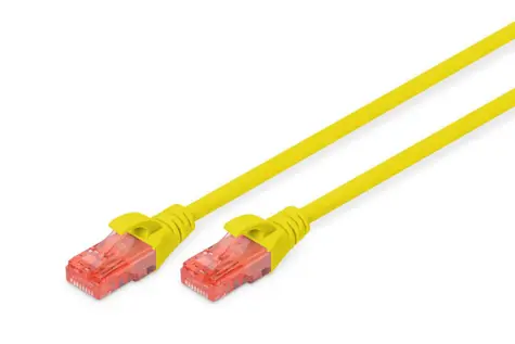 Digitus / Patch kabel Cat6 U/UTP / RJ45 / 1 m / žlutá / LSZH