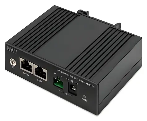 DIGITUS DN-651140 / Splitter PoE / průmyslový / IEEE 802.3af/at/bt / 60W / DIN lišta