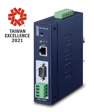 Planet IMG-2100T / Modbus gateway / RS-232/422/485 / DIN/nástěnná montáž / IP30 / SNMP