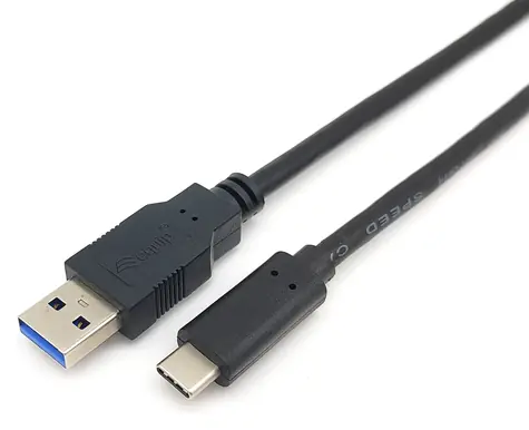 Equip USB-A - USB-C černá / Kabel / USB 3.2 Gen 1 / 5 Gbit/s / 3 A / 2 m