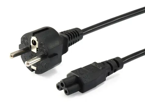 Equip CEE 7/7 - C5 černý (112151) / Napájecí kabel / 3 m / 250 V / 2,5 A