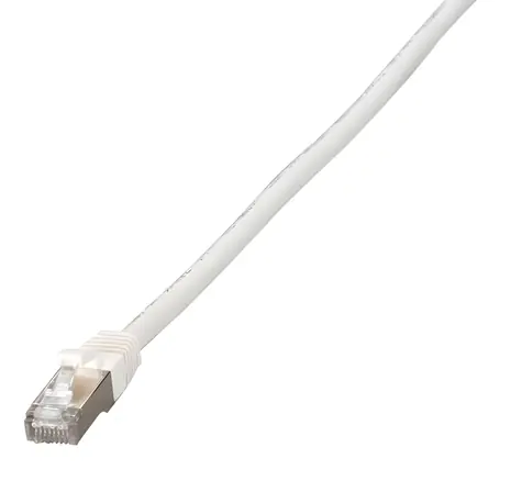 EFB RJ45 prodlužovací kabel Cat.6A bílá / Prodlužovací kabel / S/FTP / 1 m / LSZH