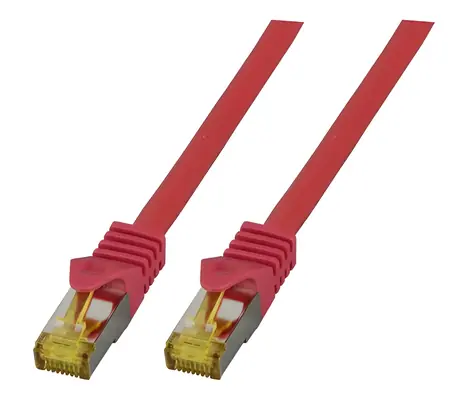 EFB červená / Patch kabel / Cat6A S/FTP / 1,5 m / RJ-45 / LSZH / PoE