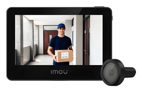 Imou VD1-5M0S černá / Chytré dveřní kukátko / 5MP / Wi-Fi / 4,3