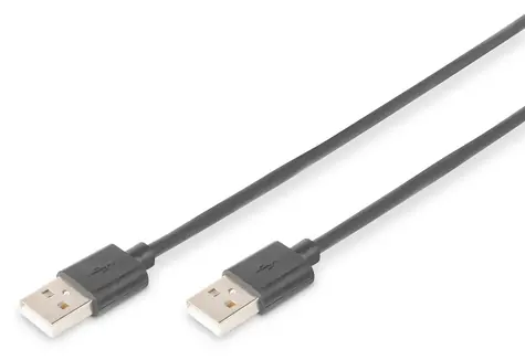 Digitus USB 2.0 kabel A-A černý / USB kabel / 1,8 m / stíněný