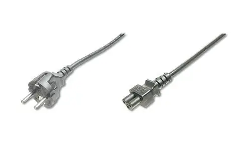 Digitus napájecí kabel CEE 7/7 - IEC C5 černý / Napájecí kabel / 1,2 m / H05VV-F3G