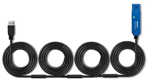 Lindy USB 3.0 aktivní prodlužka Pro 30 m černá / Prodlužovací kabel / USB-A - USB-A / 5 Gbit/s