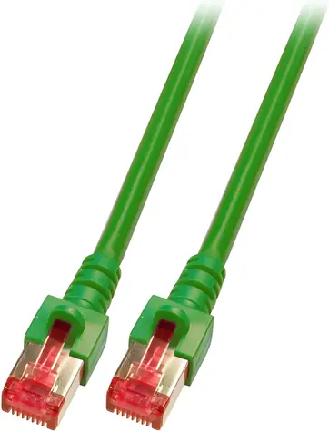 EFB zelená / Patch kabel / Cat 6A S/FTP / 5 m / RJ-45 / LSZH