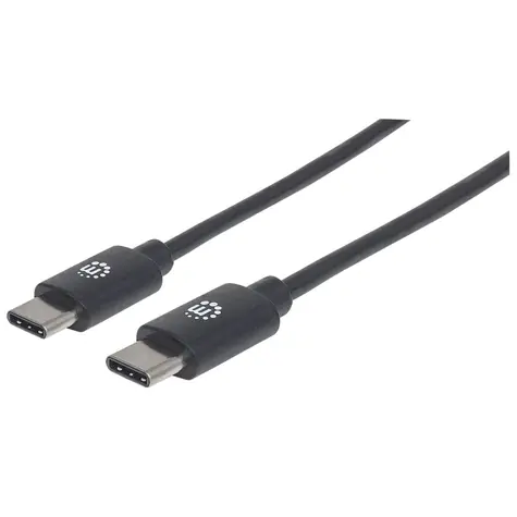 Manhattan USB-C kabel černý 1 m / Kabel / USB 2.0 / 480 Mbit/s