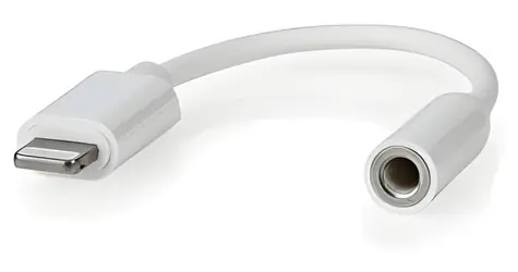 Nedis CCGB39950WT01 / Audio adaptér / Lightning 8-pin (M) - 3,5mm Jack (F) / 0,10 m / PVC