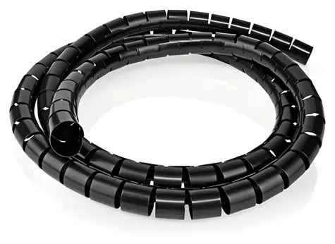 Nedis SWB KS-10BLACK černá / Spirálové kabelové pouzdro / 10 m / O kabelu 60 mm / PVC