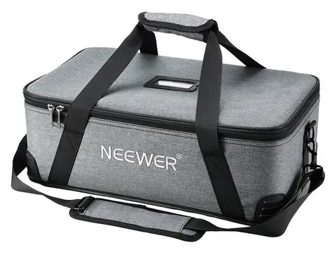 Neewer Fotobrašna šedá / Fotobrašna / oxford PVC / nastavitelné pěnové přepážky / 49,5x29,5x16,5 cm
