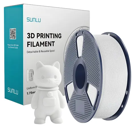 Sunlu PLA Matte bílá / Filament / 1,75 mm / 1 kg