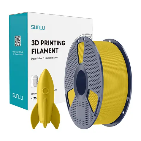 Sunlu Filament PLA High-Speed žlutá / Struna pro 3D tiskárnu / PLA / 1 kg