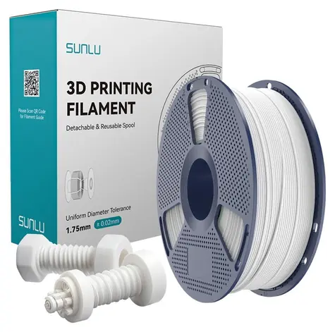 Sunlu Filament ABS High-Speed bílá / Struna pro 3D tiskárnu / ABS / 1 kg
