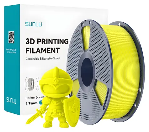Sunlu PLA+ žlutá / Struna pro 3D tiskárnu / PLA+ / 1.75mm / 1kg
