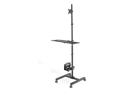 DIGITUS Mobilní pracovní stanice s nastavitelnou výškou / Pracovní stanice / Pojízdná