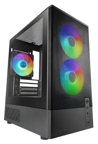 Tacens MARS MC-ONYX černá / Počítačová skříň / Mini Tower / mATX / Mini-ITX / tvrzené sklo / 3x 120mm ARGB
