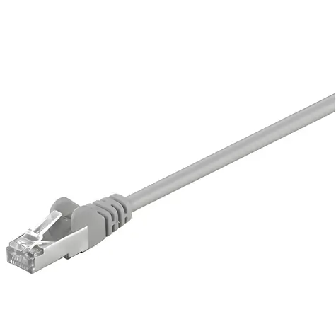 Goobay 50128 CAT 5e 2m šedá / Patch kabel / F/UTP / RJ45-RJ45