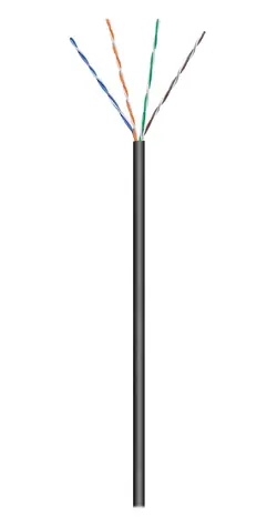 Goobay 57196 černá / Síťový kabel / Cat5e / U/UTP / venkovní / 100 m