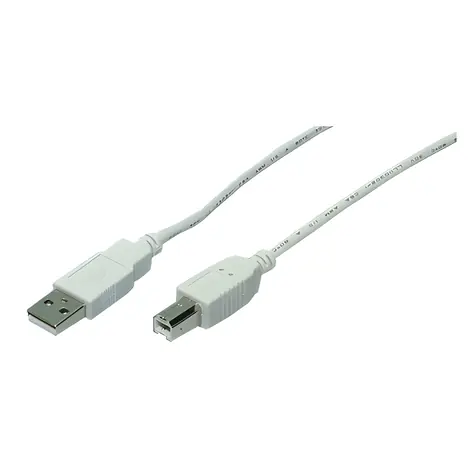 LogiLink CU0007 šedá / USB kabel / USB-A (M) - USB-B (M) / 1,8 m