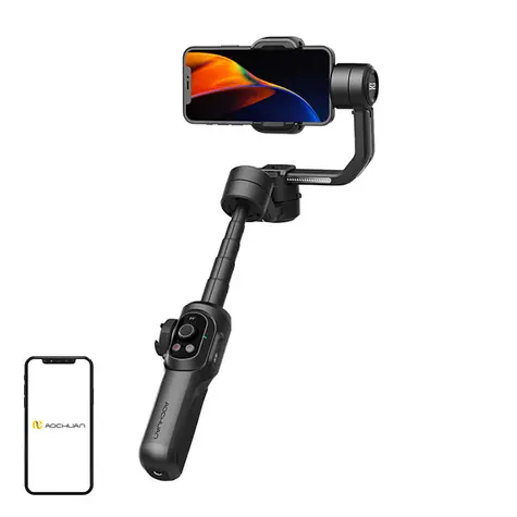 AOCHUAN Smart S2 černá / Stabilizátor / OLED displej / cold shoe / výdrž 16 h