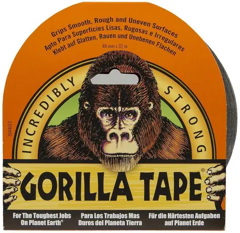 Gorilla Izolační páska černá / Izolační páska / 47,7 mm x 32 m