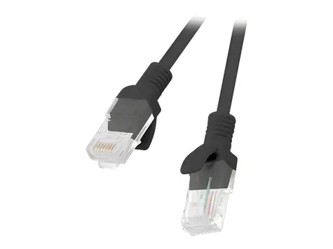 Lanberg CAT6 UTP černá / Patch kabel / RJ45-RJ45 / 20 m / Fluke Passed