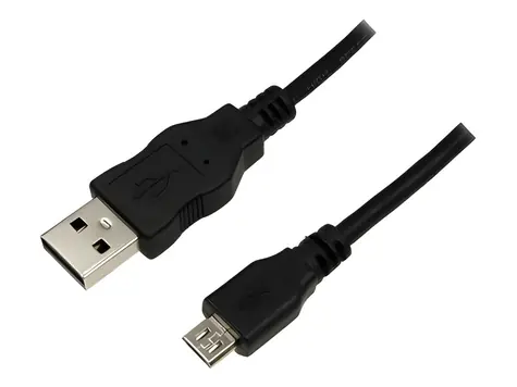LogiLink CU0034 černá / Kabel / USB-A - Micro-USB B / USB 2.0 / 1,8 m / M/M