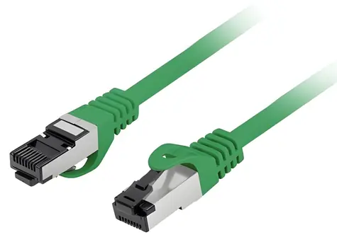 Lanberg Patch kabel CAT.8.1 S/FTP zelená / Patch kabel / LSZH / 1 m / Fluke Tested