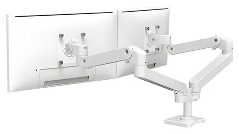 Ergotron LX Pro Dual Side-by-Side Arm bílá / Stolní rameno pro 2 monitory