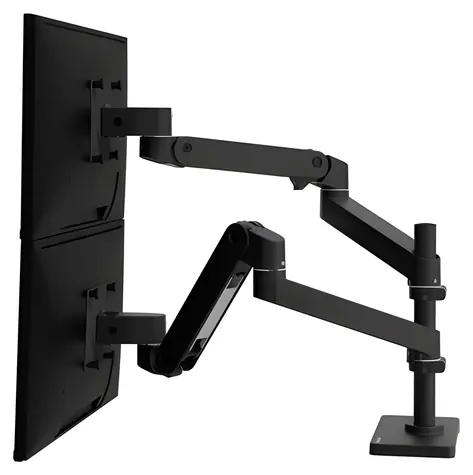Ergotron LX Pro Dual Stacking Arm černá / Stolní rameno pro 2 monitory