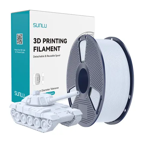 Sunlu PLA+ High-Speed bílá / Tisková struna / PLA / 1,75 mm / 1 kg