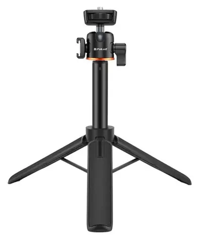 Puluz PU732B černá / Stativ se selfie tyčí / výška 20,5–55,2 cm / závit 1/4” / hliníková slitina, nylon