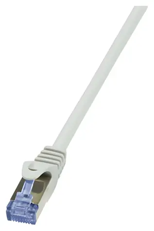 LogiLink Cat6A S/FTP šedý / Patch kabel / RJ-45 / 7,5 m / LSZH