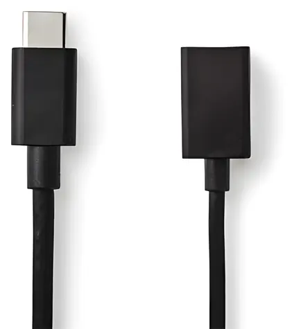 Nedis CCGB61710BK02 černá / Adaptér / USB-C(M) - USB-A(F) / USB 3.2 Gen 1 / 0,15 m
