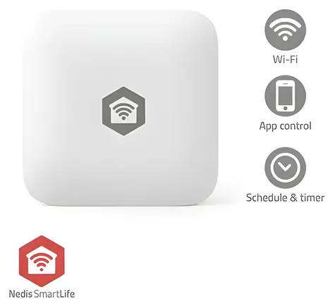 Nedis ZBSW11WT / Detektor úniku vody / Zigbee / SmartLife / CR2032