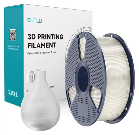Sunlu PETG filament průhledná / Struna pro 3D tiskárnu / PETG / 1 kg