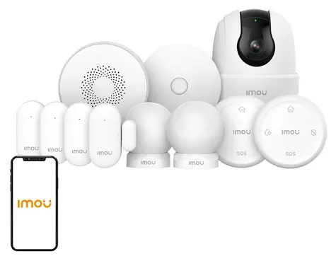 IMOU Alarm Kit-11-Ranger2C / Zabezpečovací sada / brána ZG2 / kamera Ranger 2C / senzory pohybu a dveří / siréna