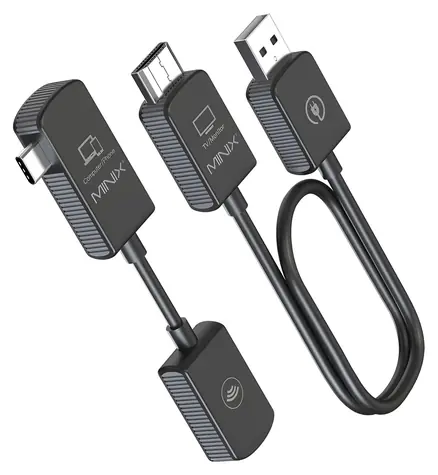 Minix NEO-C1 / Bezdrátový video vysílač / USB-C - HDMI / dosah 50 m / Mirror a Extend