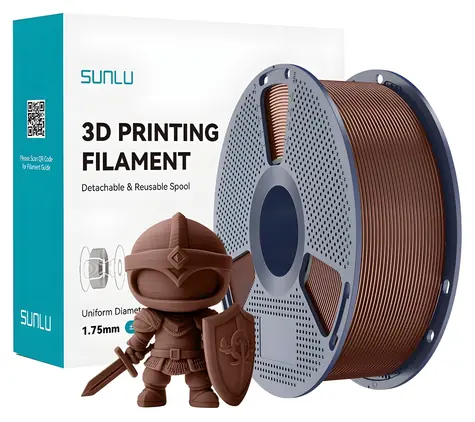 Sunlu Filament PLA+ čokoládová / Struna pro 3D tiskárnu / PLA+ / 1,75 mm / 1 kg